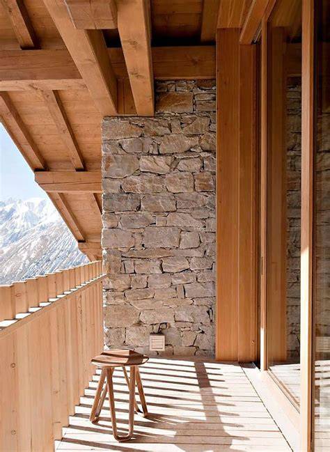 Alpesi modern ház - architektúra és belső terek összehangolása