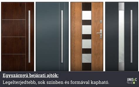 Modern bejárati ajtó hőhídmentes küszöbbel