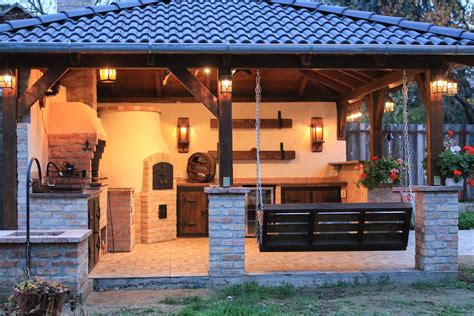 kerti konyha grillezéssel