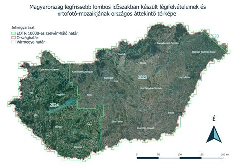 Ortofotó + telekhatárok megjelenítése
