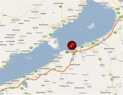 Térkép Zamárdi Kő-hegy elhelyezkedéséről