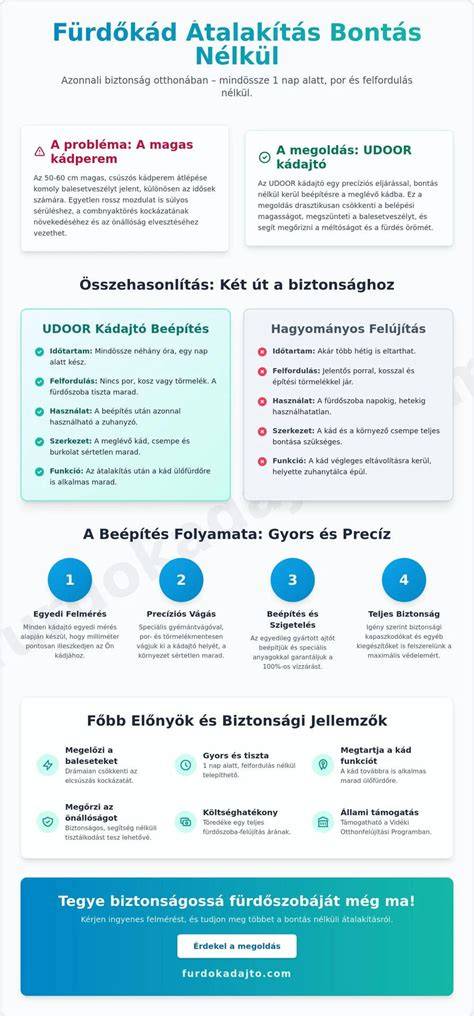 Infografika: A beépítés menete bontás nélkül