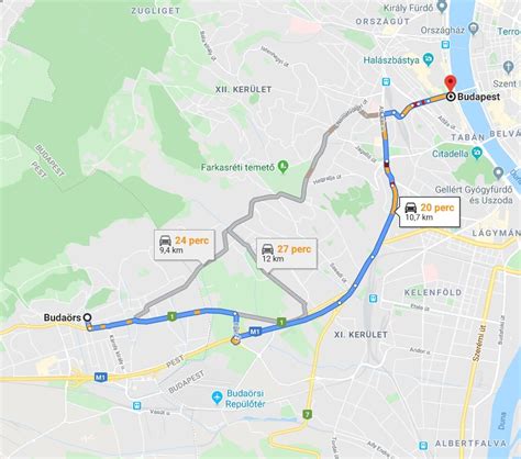 Térkép Budaörs Komáromi utca - Bretzfeld utca lakópark elhelyezkedéséről, kiemelve a főbb útvonalakat és tömegközlekedési pontokat