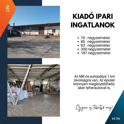 Ikonok, amelyek az ipari ingatlanok különböző típusait jelölik (raktár, üzem, iroda)