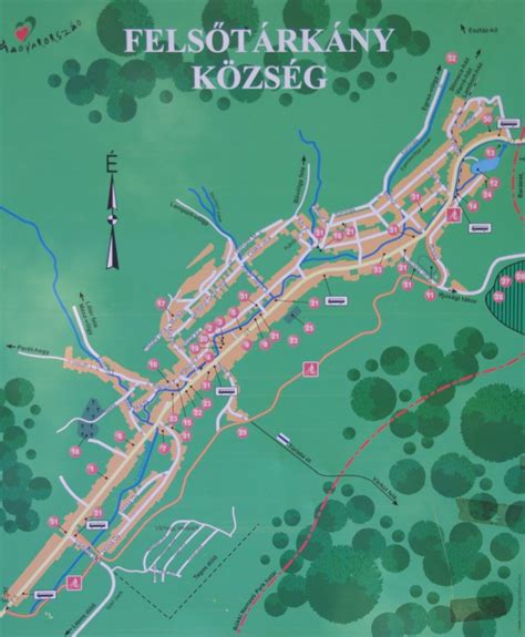 Felsőtárkány térkép