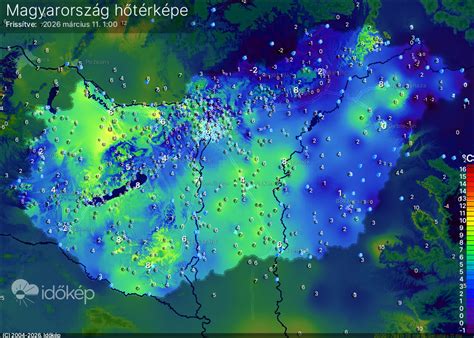 Hőtérkép Igal környékéről