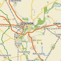 Térkép Szolnok városáról
