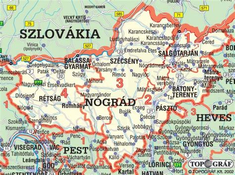 Nógrád megye térképe ingatlanokkal