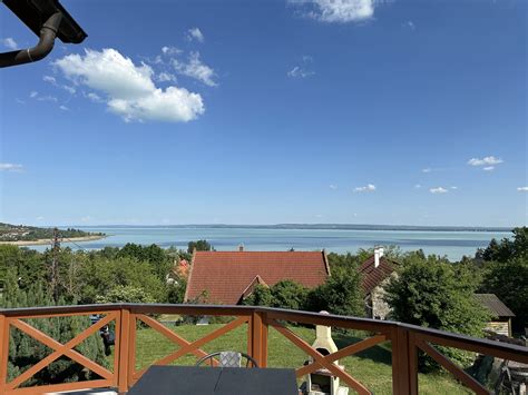 Panoráma Vendégház Badacsony panoráma erkélyről