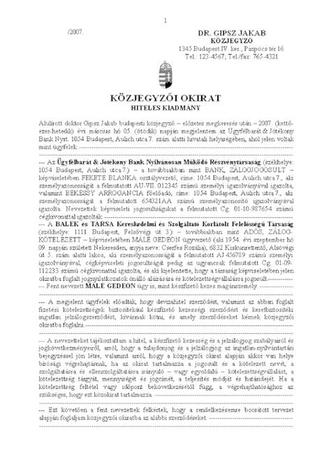 Folyósítási folyamat és közjegyzői okirat grafika