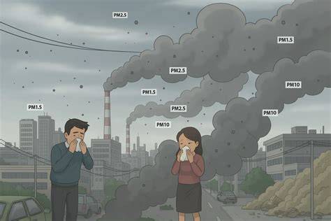 PM2,5 hatásmechanizmusa a légzőrendszerre