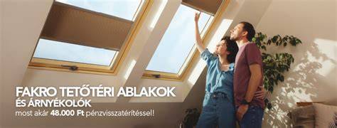 tetőtéri ablakok és árnyékolók a lakásban