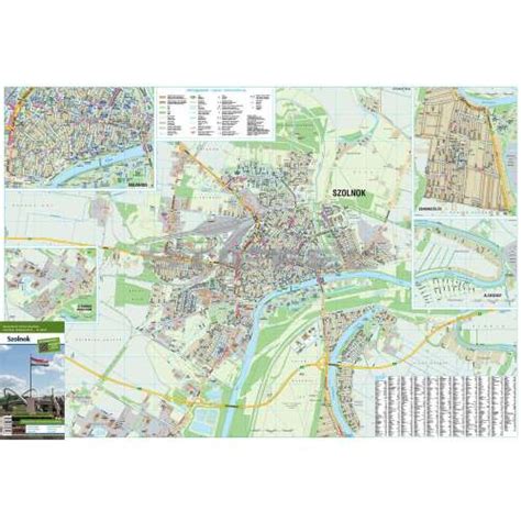 Szolnok város térképe
