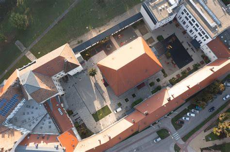Archív illusztráció az Insula Lutherana épületegyütteséről
