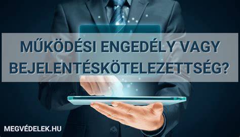 Infografika: Működési engedély és bejelentés kapcsolata