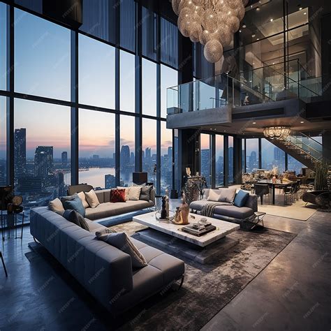 Modern penthouse nagyméretű terasszal