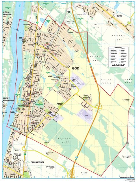 Göd város térképe