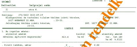 Példa szolgalmi jog bejegyzésére a tulajdoni lapon