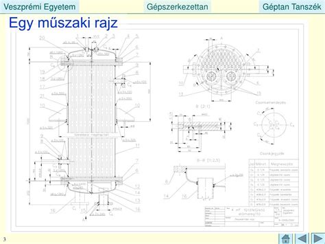 Gépészeti terv rajz
