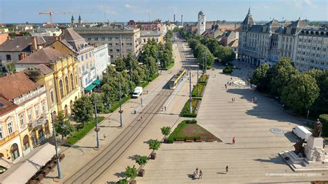 Debrecen belváros látképe