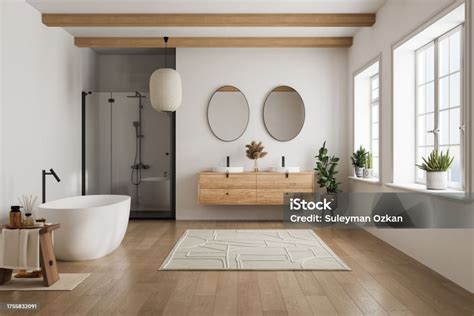 Fürdőszoba káddal, zuhanyzóval és szaunával