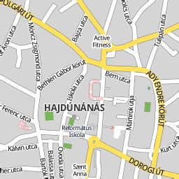 Hajdúnánás térkép