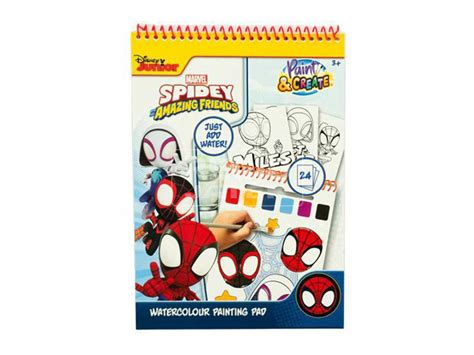 vízfestős könyv Pókemberrel