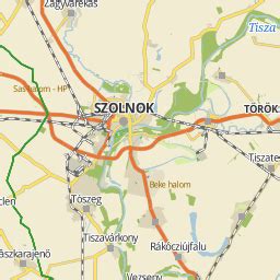 Szolnok térkép tömegközlekedési útvonalakkal