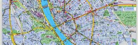 Budapest térkép a Balzac utca jelölésével