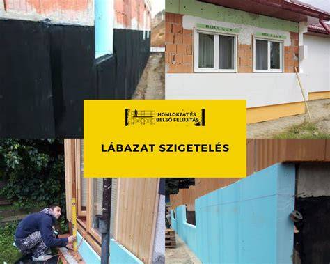 Lábazat szigetelése és perem-pont módszer