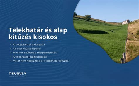Telekhatár kitűzése