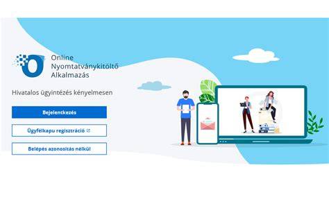 NAK online ügyintézési felület képernyőképe