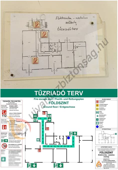 Tűzriadó terv szimbólum