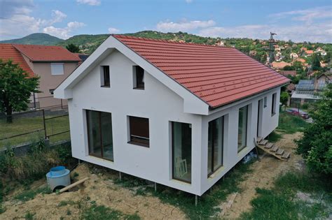 Látványterv egy könnyűszerkezetes családi házról