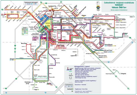 Buszjáratok térképe a lakópark közelében