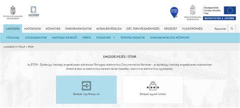 Ábra: ÉTDR felhasználói felület és dokumentációs folyam