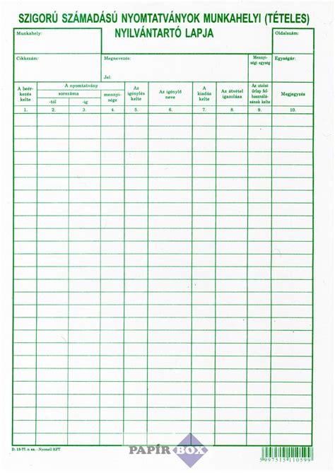 Földhivatali nyomtatványok listája