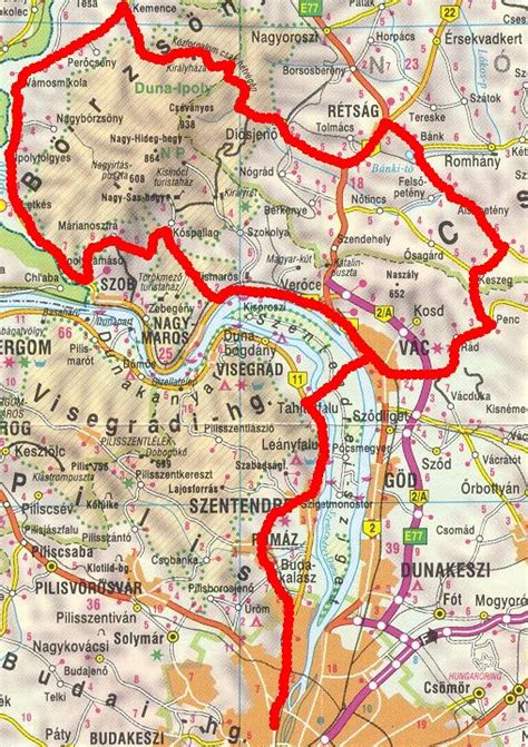 Térkép Veresegyház és környéke