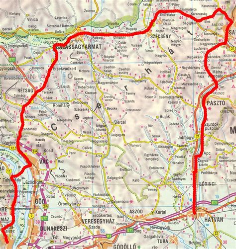 Térkép Perbál és környéke