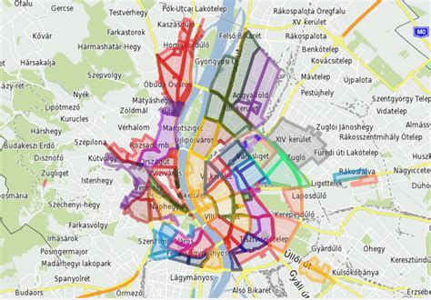 Mapparány Esztergom-Tat környéki szolgáltatási zónák