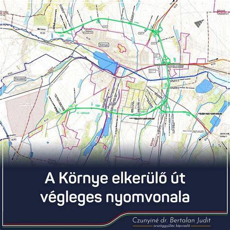 Infografika: Elkerülő út kiépítésének fő elemei és csomópontjai
