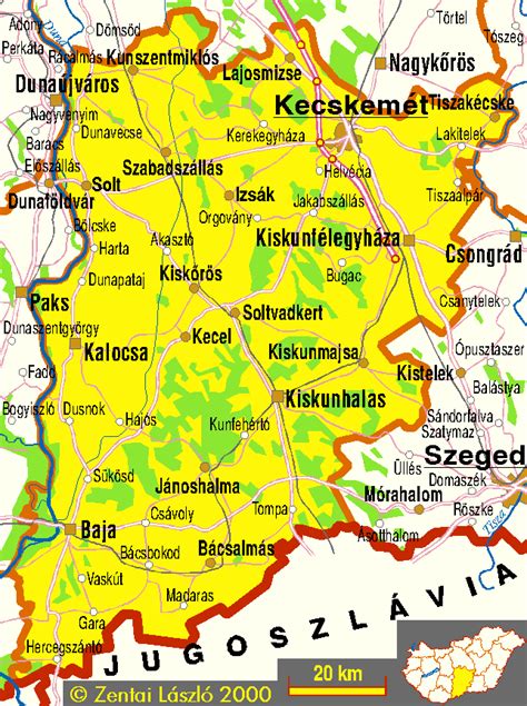 Térkép Kiskunmajsa elhelyezkedéséről