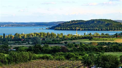 Látkép a Balatonról Ábrahámhegyről