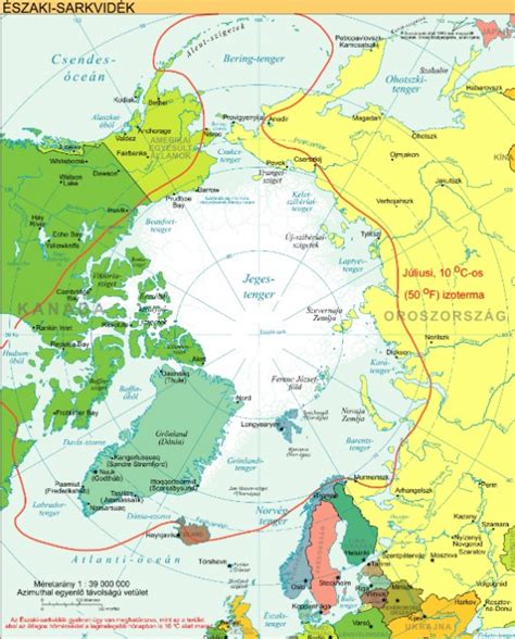 Mapa: északi célpontok növekvő szerepe Európában