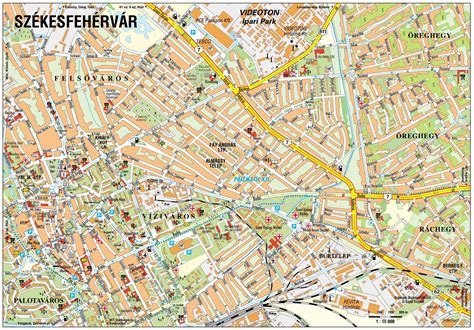 Székesfehérvár közigazgatási térképe