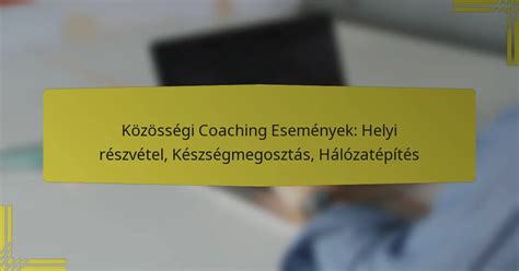 Közösségi események összefüggése a tervezéssel