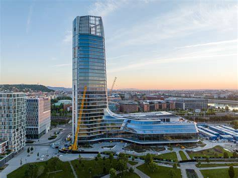 MOL Campus toronyház és a BudaPart Gate látképe