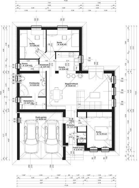 Családi ház alaprajz példa
