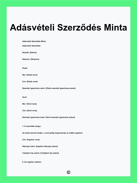 Adásvételi szerződés