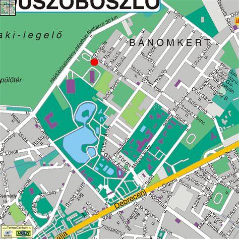 Körüljáró térkép Hajdúszoboszló és a Hotel Hőforrás környékéről